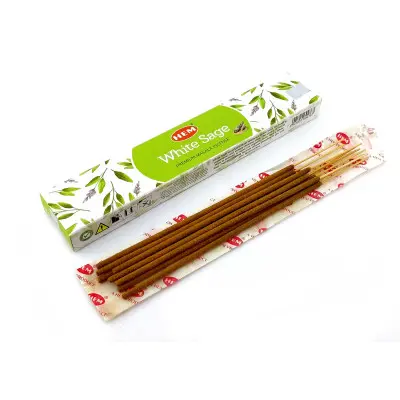 Пыльцевые благовония - White Sage Premium Masala Incense, Масала HEM (Белый шалфей)