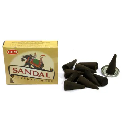 Арома-конуси - Sandal Dhoop Cones, HEM (Сандал)