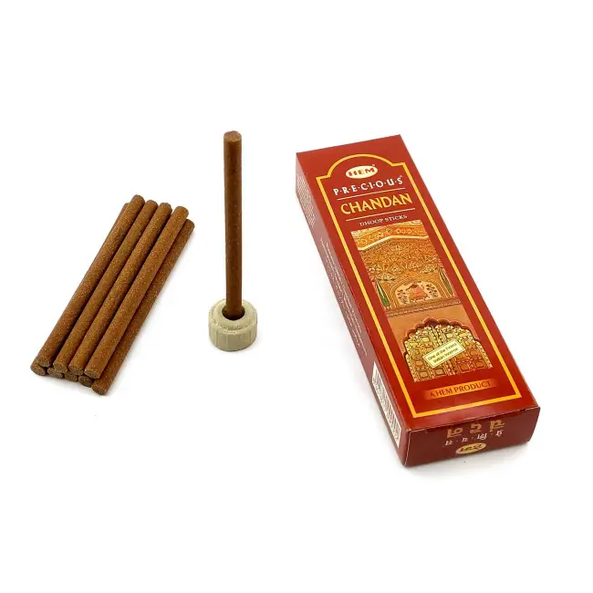 Безосновні пахощі - Precious Chandan Dhoop Sticks, HEM (Дорогоцінний сандал)
