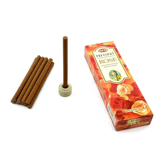 Безосновні пахощі - Precious Rose Dhoop Sticks, HEM (Дорогоцінна троянда)