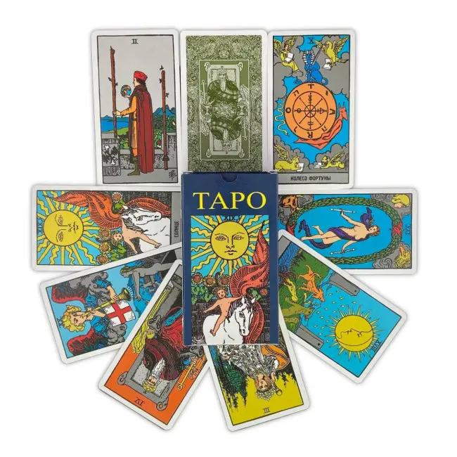 Карты Таро - Райдера Уэйта Солнце c пособием (Русская версия)