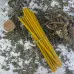 Тонкі воскові свічки - Жовті 20 см