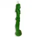Воскова зелена свічка - Вольт жінка (19,5 см)