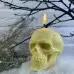 Воскова біла свічка - Череп (7 см)